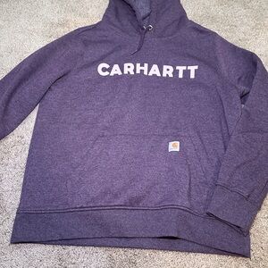 Carhartt Purple Logo Pullover Hoodie